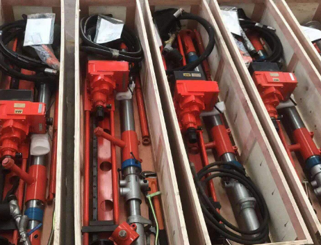 氣動架柱式鉆機現貨發，輕便探水鉆機找啟睿